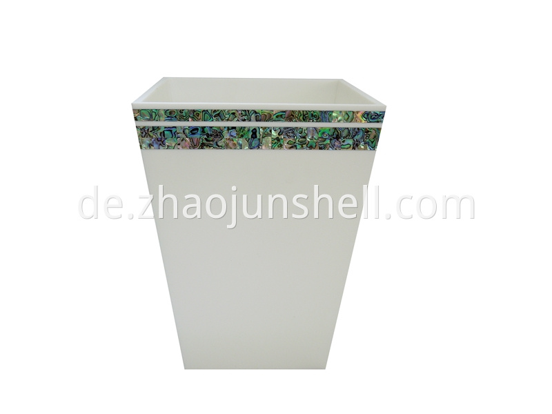 paua shell trash bin